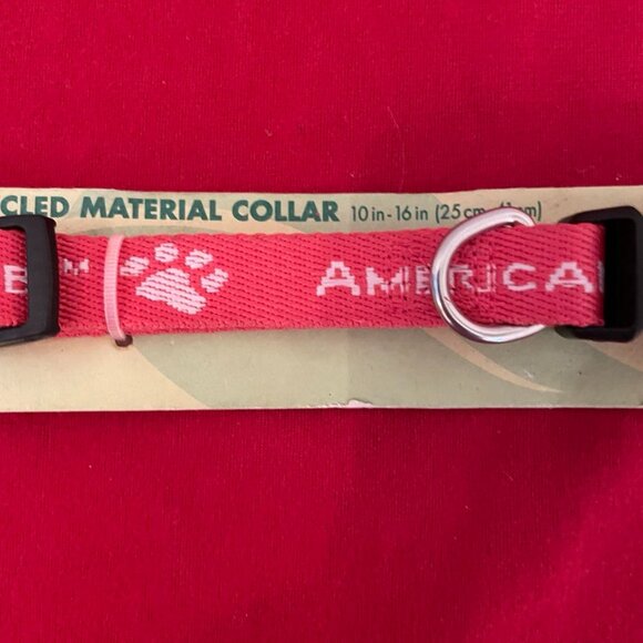 Dog Collar: Pink Paw Print Snap Buckle, Medium - Picture 2 of 2